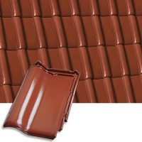 Керамическая черепица Roben Monza Plus (Черно-коричневая глазурь (Тобаго))