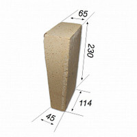 Клиновой огнеупорный кирпич ША-23